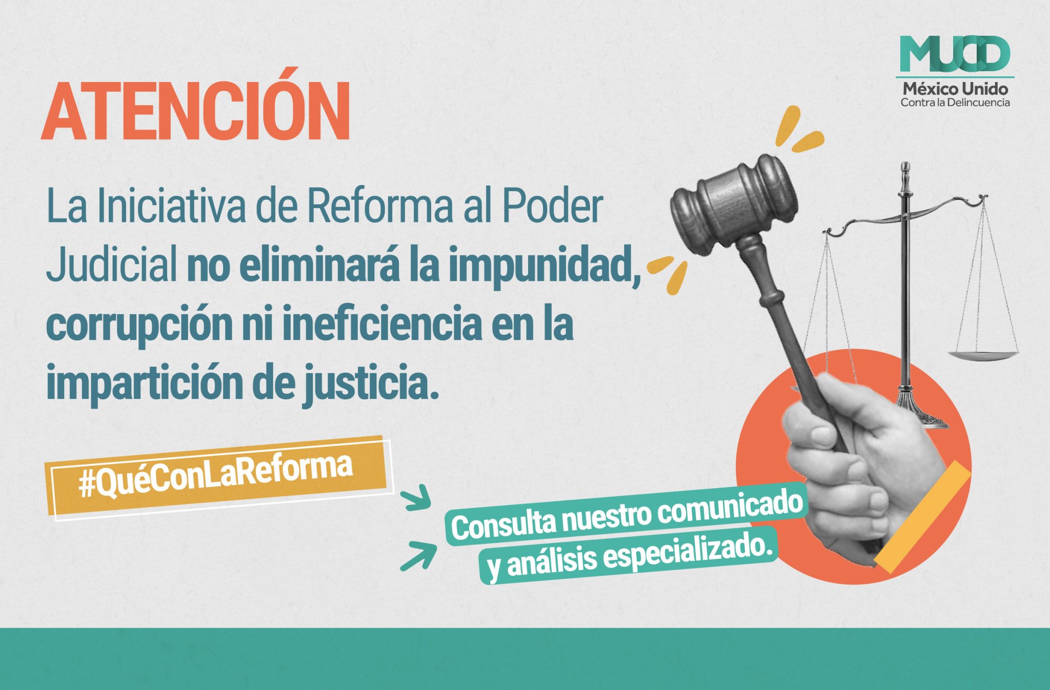 Iniciativa de Reforma Judicial no eliminará la impunidad, corrupción ni ...