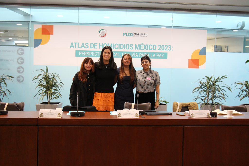 Foto Presentación de Atlas de homicidios 2023 Perspectiva local